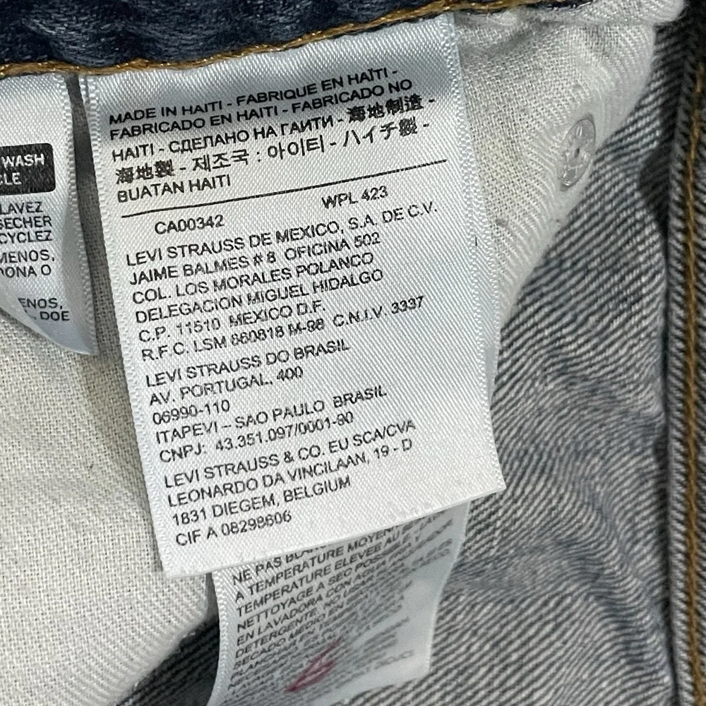 Vintage Levi's 501‎ Blue Jeans  36 X 32 Button Fly Denim Pants Classic Preppy